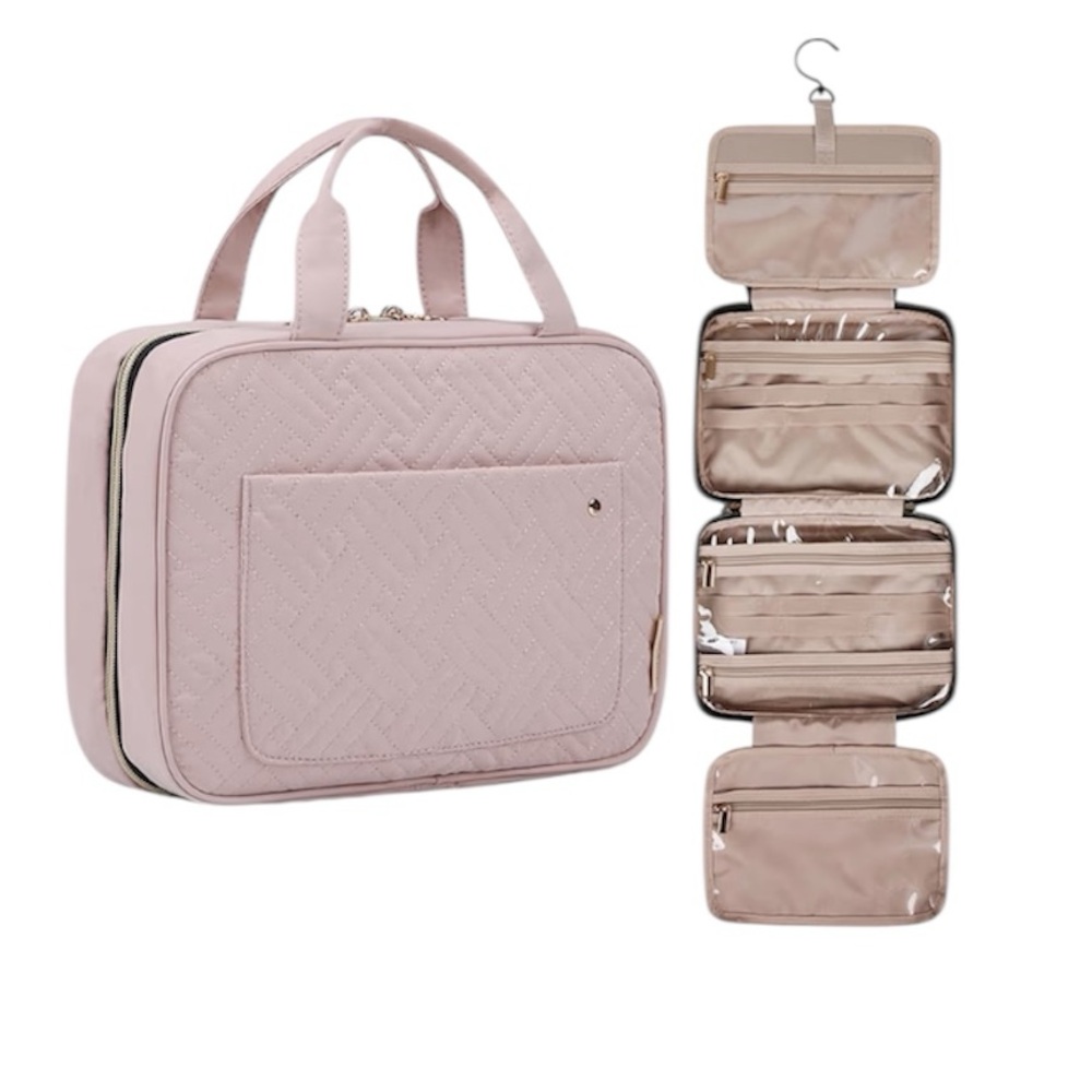 BAGSMART Large Toiletry Bag Travel Bag with Hanging Hook